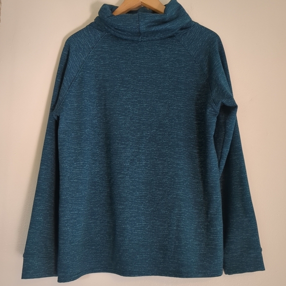 Lot 2 32 Degree Heat Sweat Shirts Women's  Large Purple/Green Cowl Neck Active - Picture 3 of 8